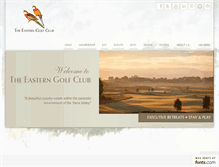 Tablet Screenshot of easterngolfclub.com.au